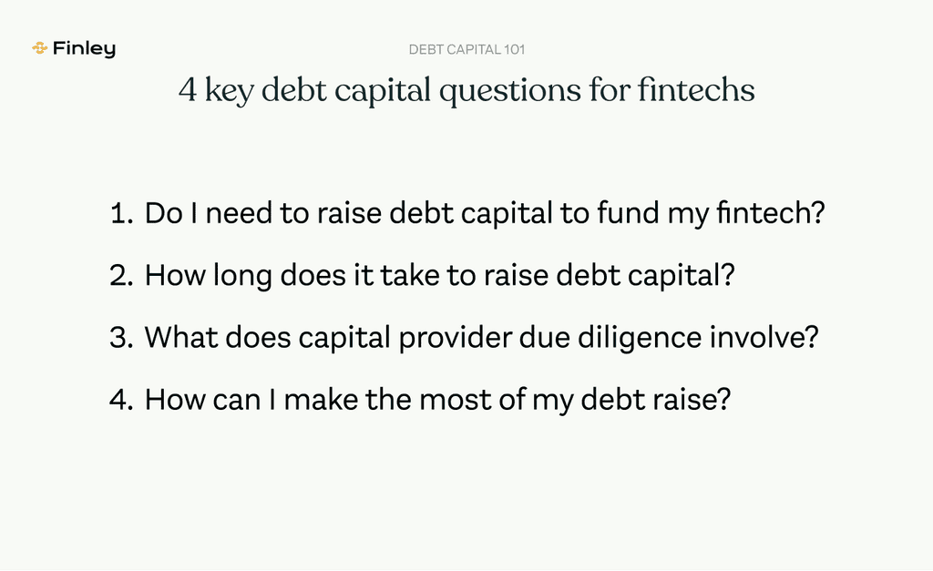 The 4 key debt capital challenges fintechs face